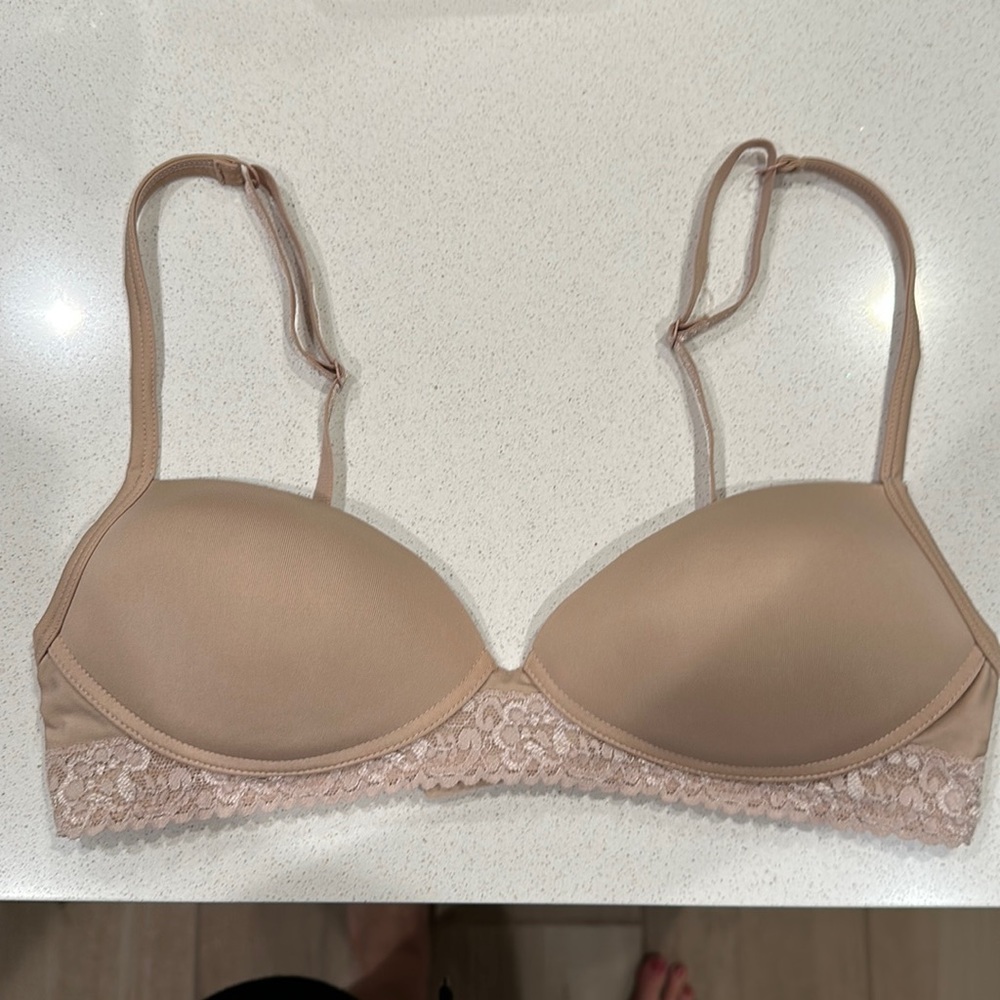 Lulalu Zuri 34A nude bra no wire push-up